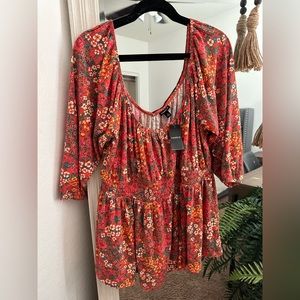 Adorable Brand New Torrid Blouse W/Tags